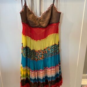 BCBGMaxAzria Soft Pink and Beige Dress